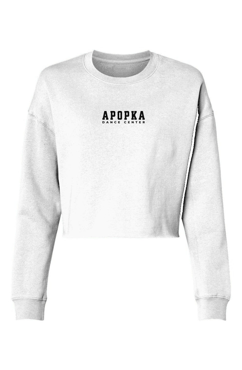 Adult Embroidered Cropped Crewneck