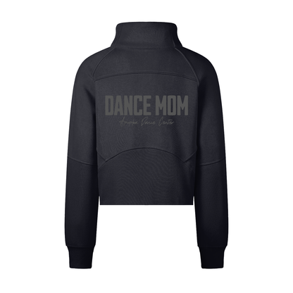Adult Dance Mom Hip Height 1/4 Zip in Black