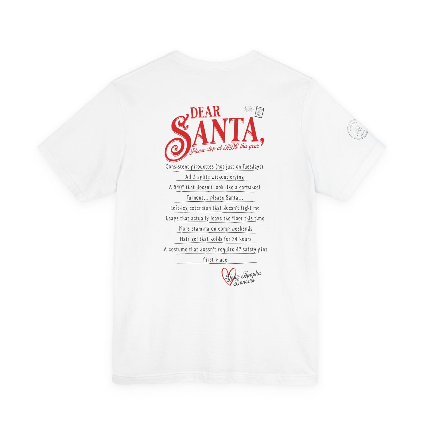 Adult Dear Santa Graphic Tee