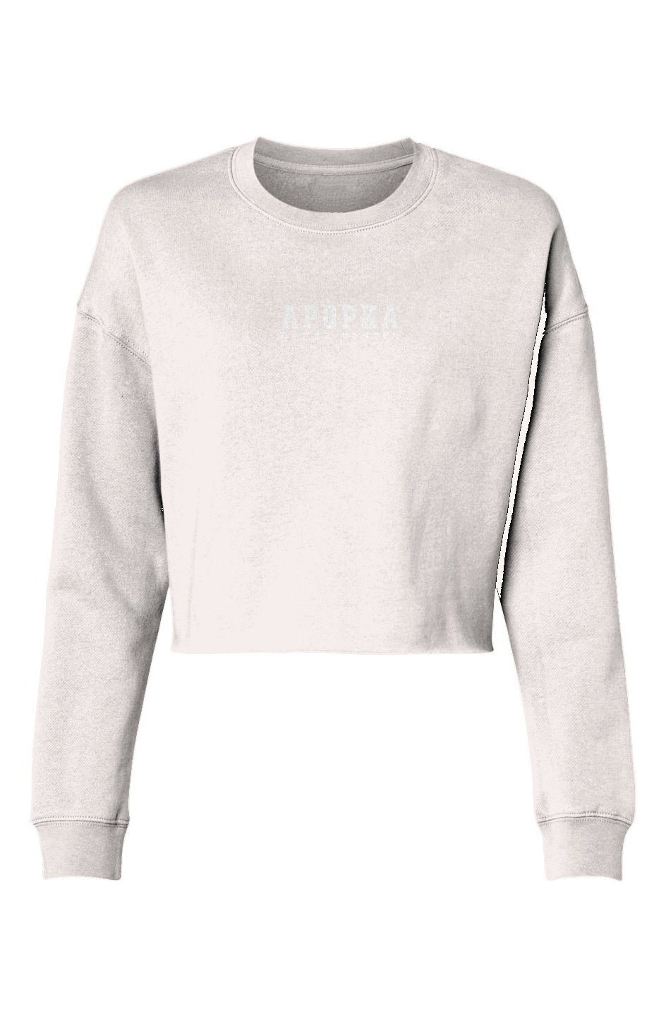 Adult Embroidered Cropped Crewneck 