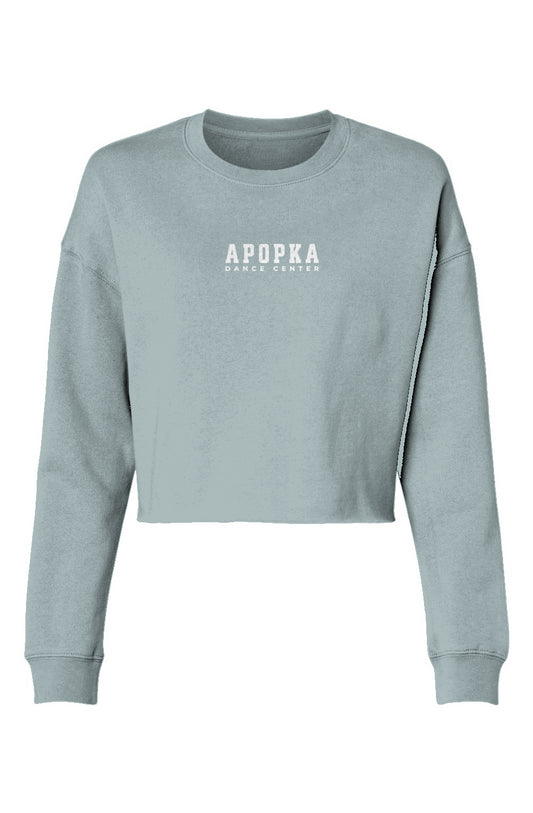 Adult Embroidered Cropped Crewneck 