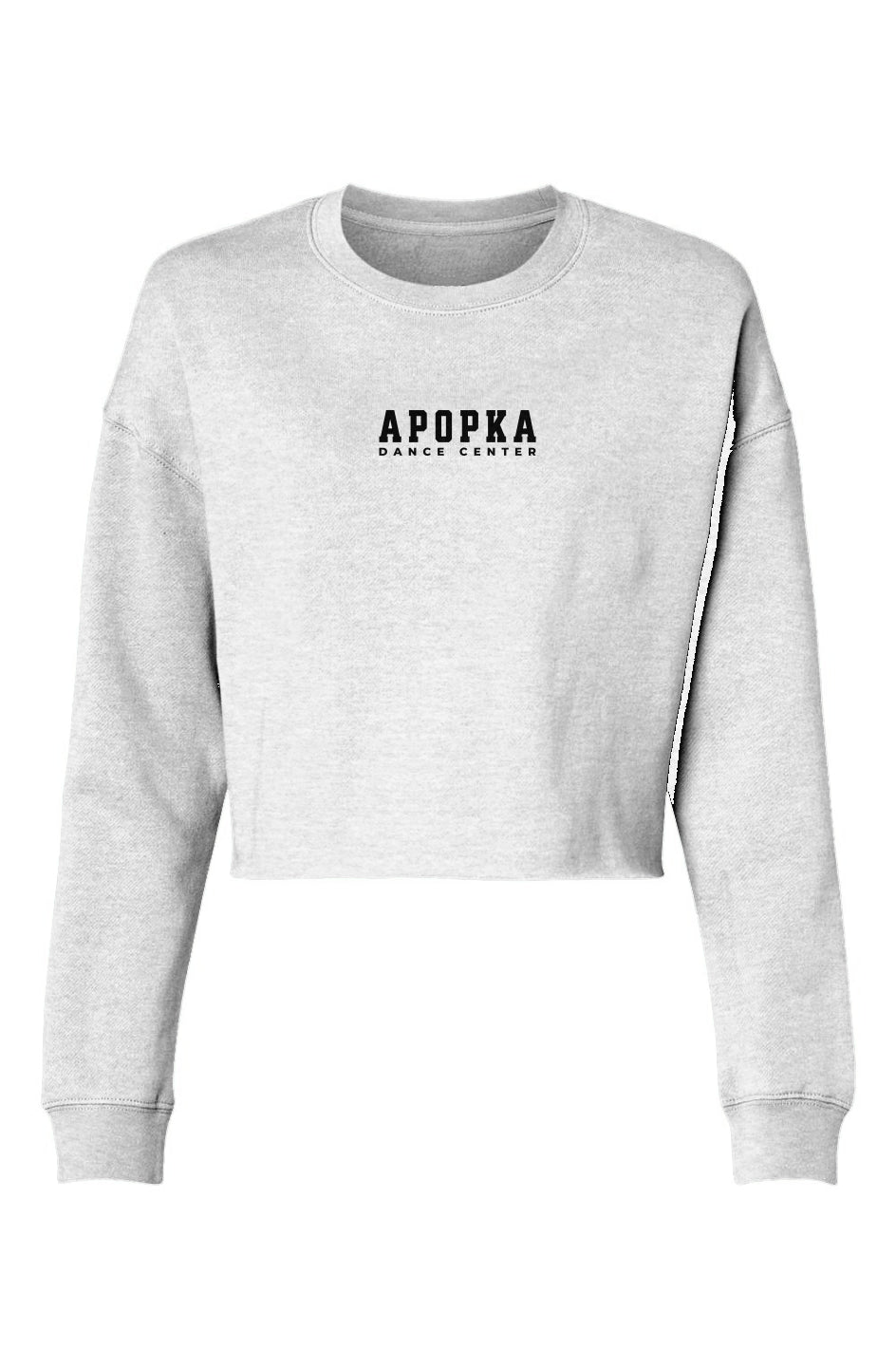 Adult Embroidered Cropped Crewneck