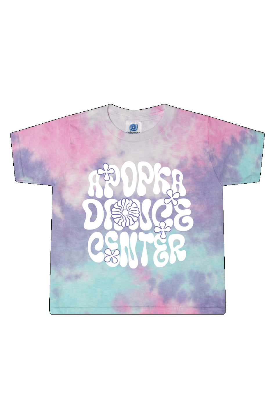 Adult Tie-Dye Cotton Candy Cropped T-Shirt