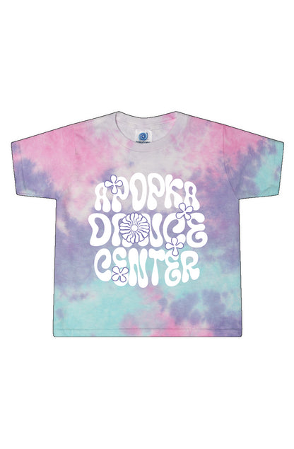 Adult Tie-Dye Cotton Candy Cropped T-Shirt