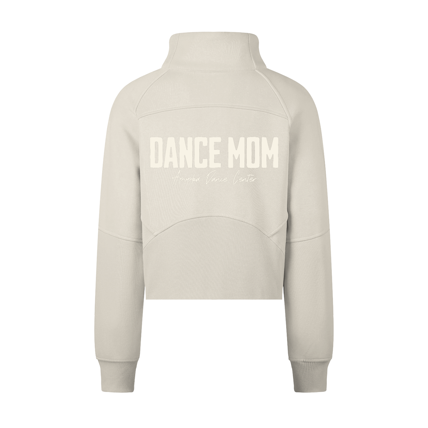 Cropped Half-Zip Sweatshirt